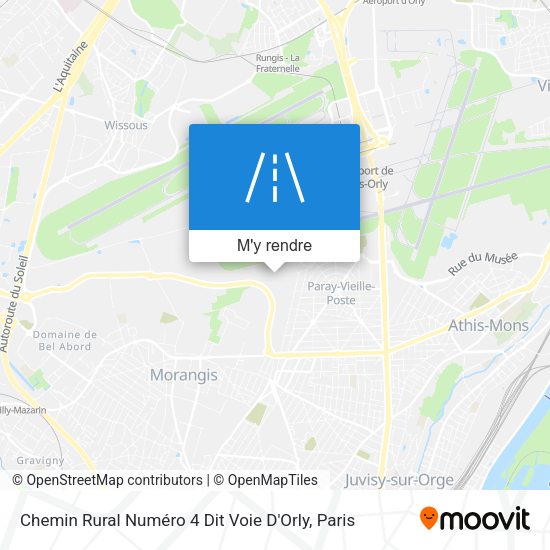 Chemin Rural Numéro 4 Dit Voie D'Orly plan