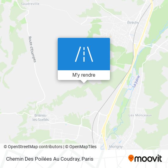 Chemin Des Poilées Au Coudray plan