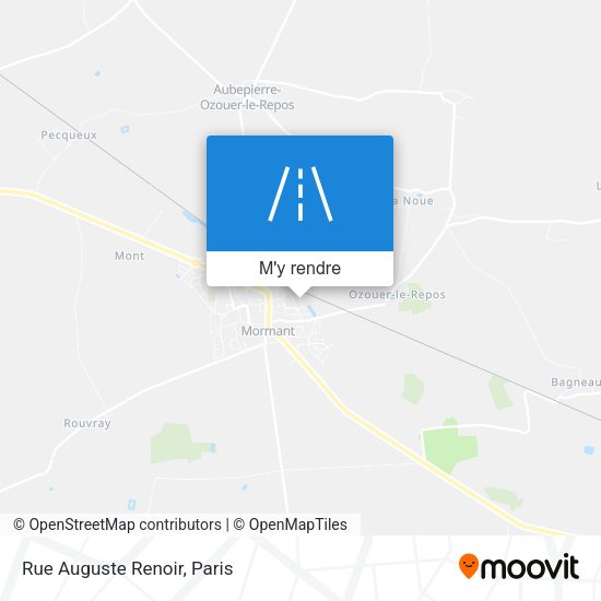 Rue Auguste Renoir plan
