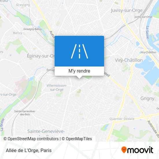 Allée de L'Orge plan