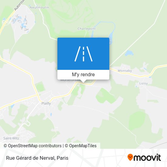 Rue Gérard de Nerval plan