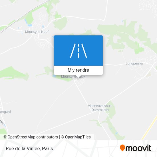 Rue de la Vallée plan