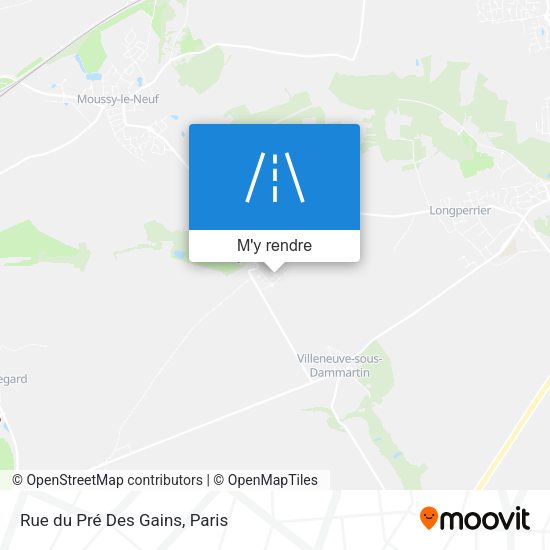 Rue du Pré Des Gains plan