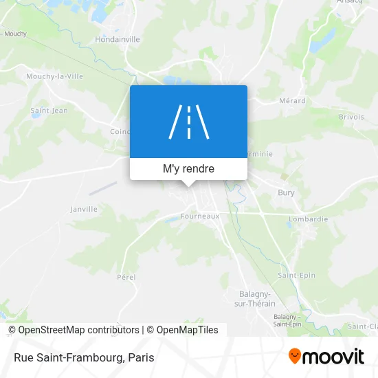 Rue Saint-Frambourg plan