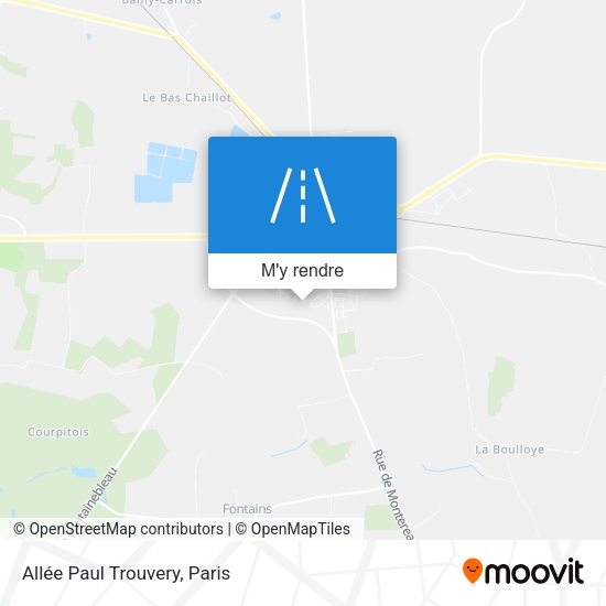 Allée Paul Trouvery plan