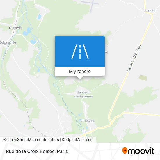 Rue de la Croix Boisee plan