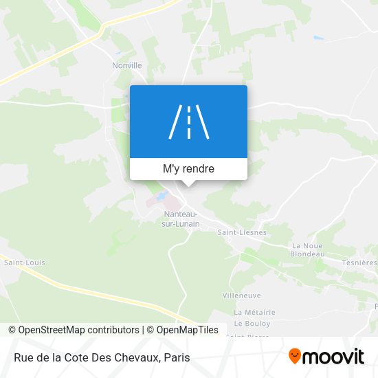 Rue de la Cote Des Chevaux plan
