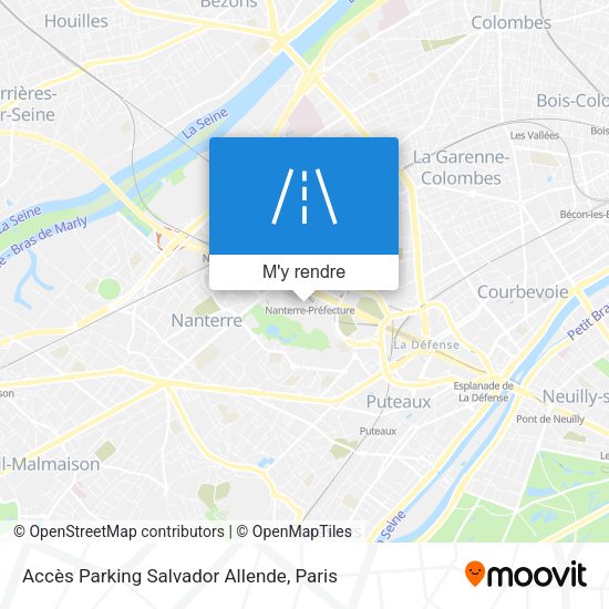Accès Parking Salvador Allende plan