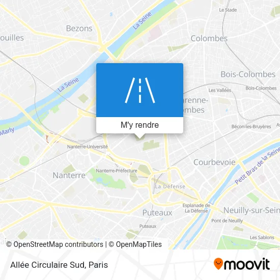 Allée Circulaire Sud plan