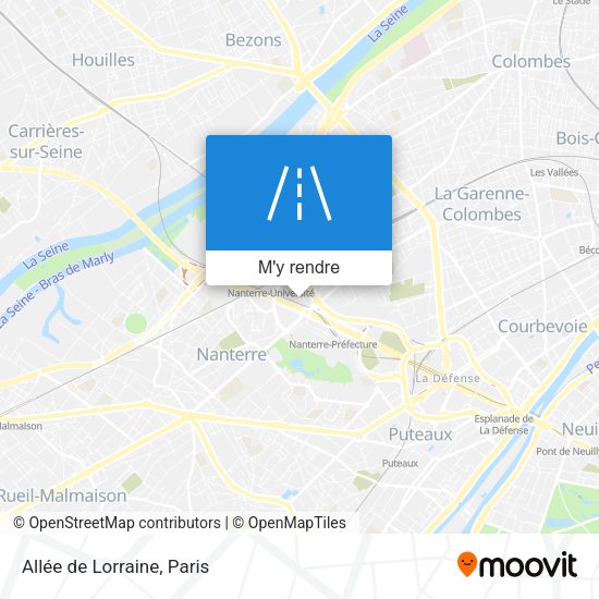 Allée de Lorraine plan