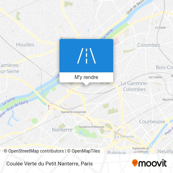 Coulée Verte du Petit Nanterre plan