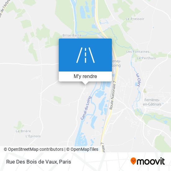 Rue Des Bois De Vaux plan