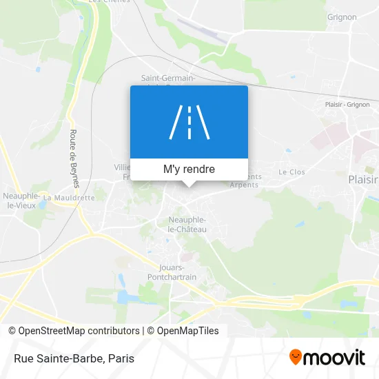 Rue Sainte-Barbe plan