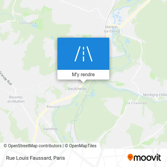 Rue Louis Faussard plan