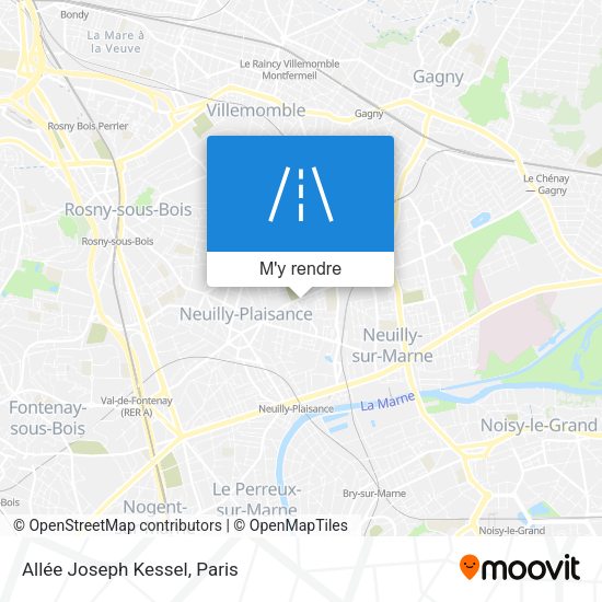 Allée Joseph Kessel plan