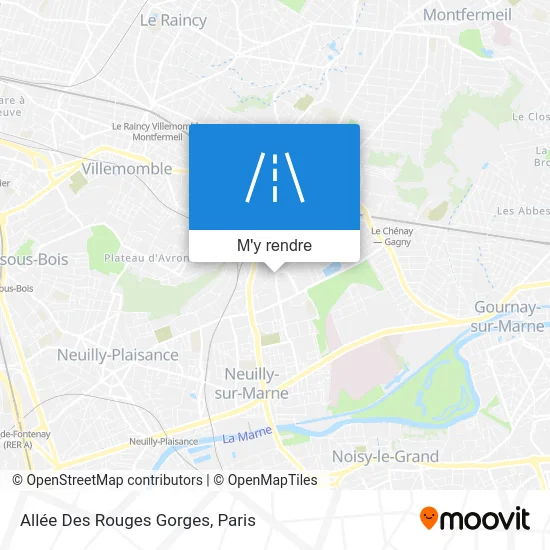 Allée Des Rouges Gorges plan