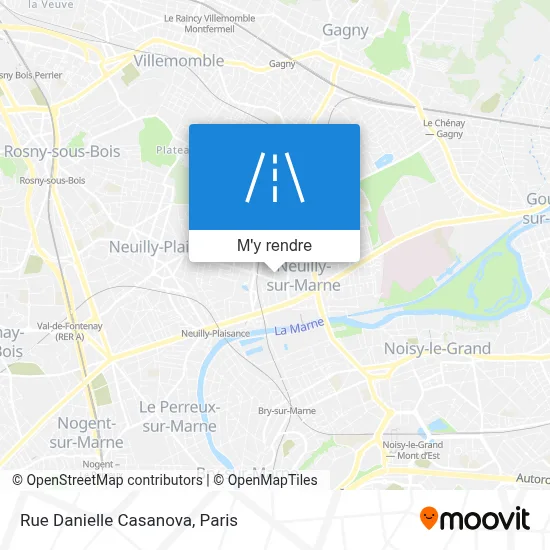 Rue Danielle Casanova plan