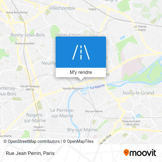 Rue Jean Perrin plan