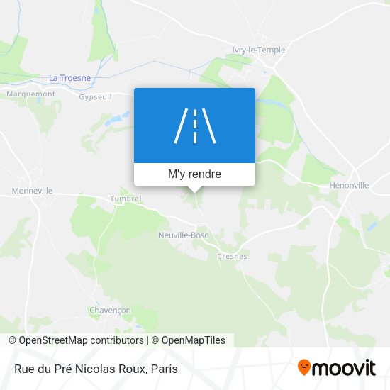 Rue Du Pré Nicolas Roux plan