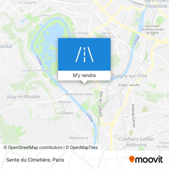 Sente du Cimetière plan