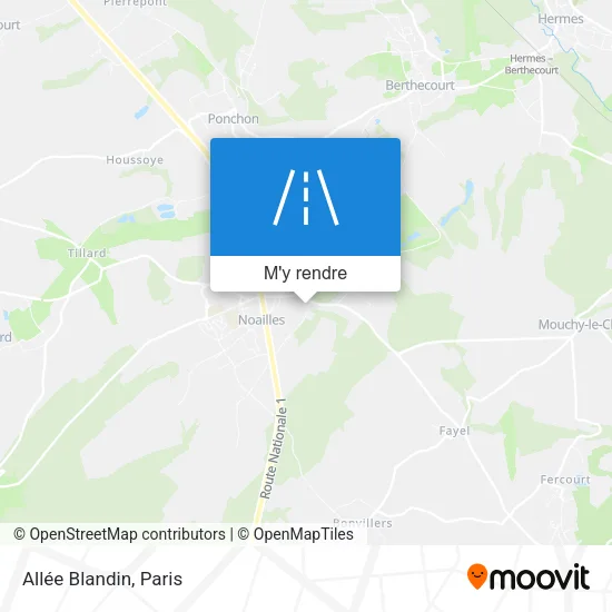 Allée Blandin plan