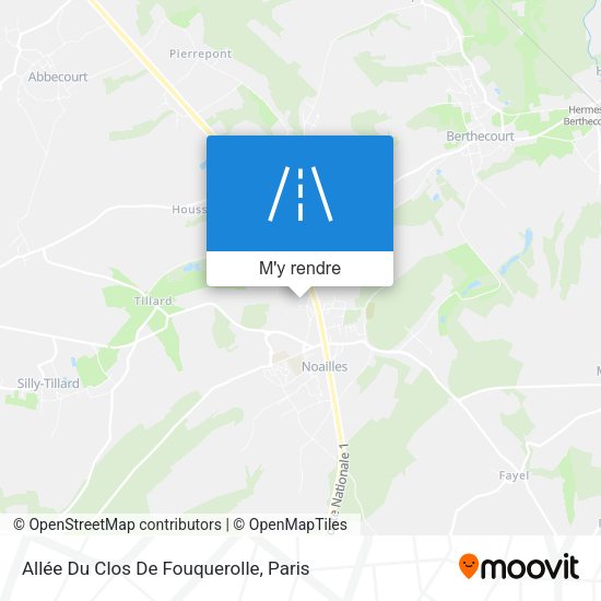 Allée Du Clos De Fouquerolle plan