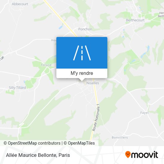 Allée Maurice Bellonte plan