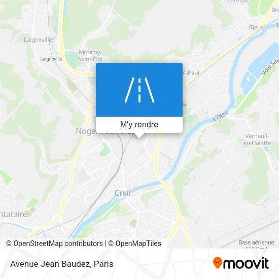 Avenue Jean Baudez plan