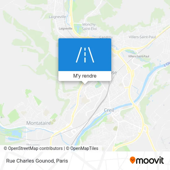 Rue Charles Gounod plan