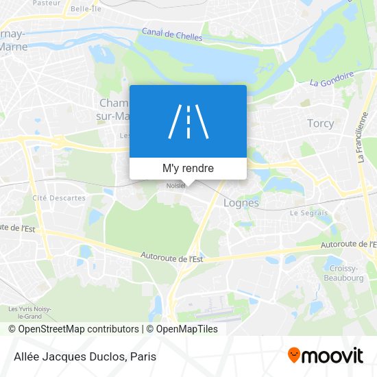 Allée Jacques Duclos plan