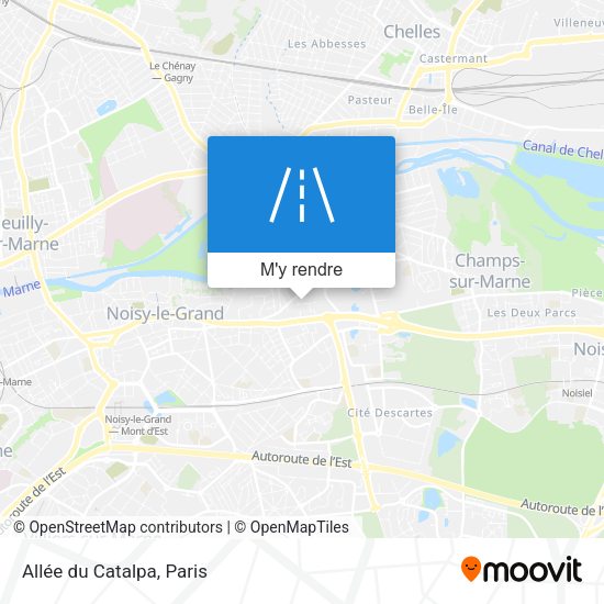Allée du Catalpa plan