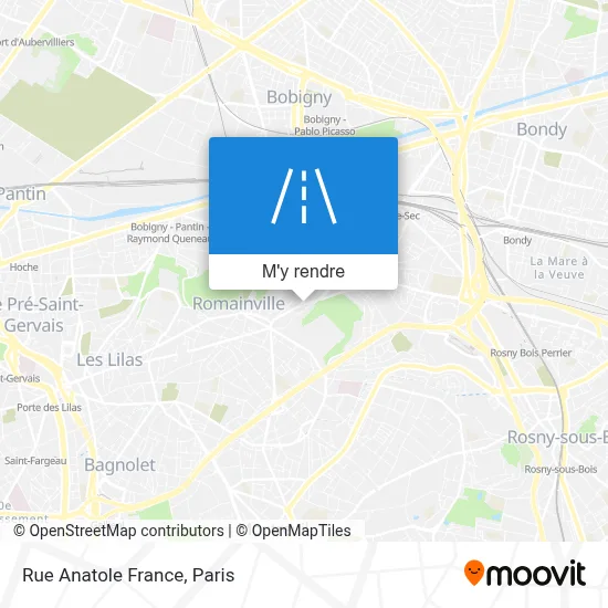 Rue Anatole France plan