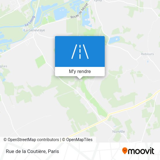 Rue de la Coutière plan