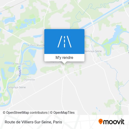 Route de Villiers-Sur-Seine plan