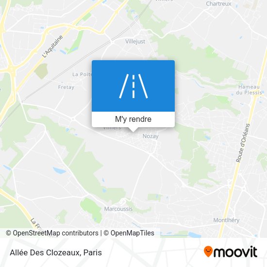 Allée Des Clozeaux plan