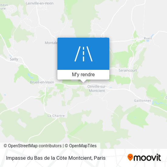 Impasse du Bas de la Côte Montcient plan