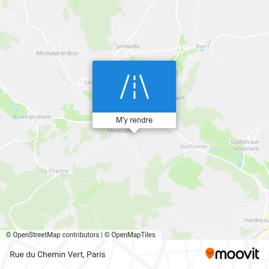 Rue du Chemin Vert plan