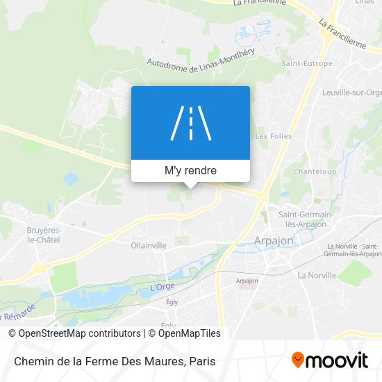 Chemin de la Ferme Des Maures plan