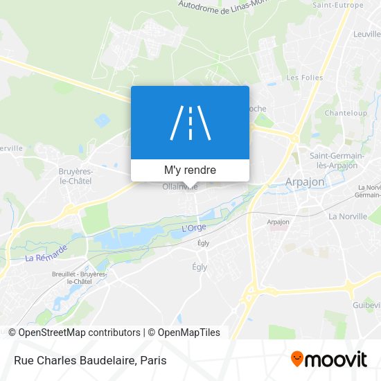 Rue Charles Baudelaire plan