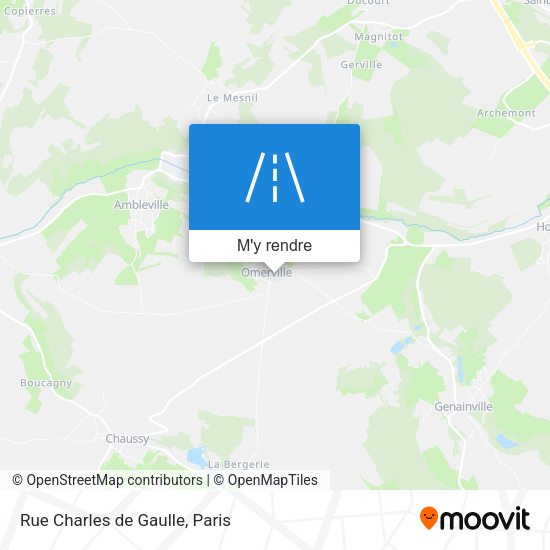 Rue Charles de Gaulle plan