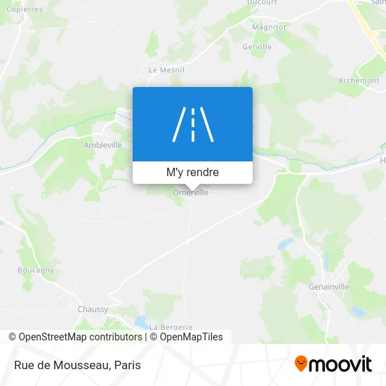 Rue de Mousseau plan