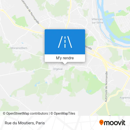 Rue du Moutiers plan