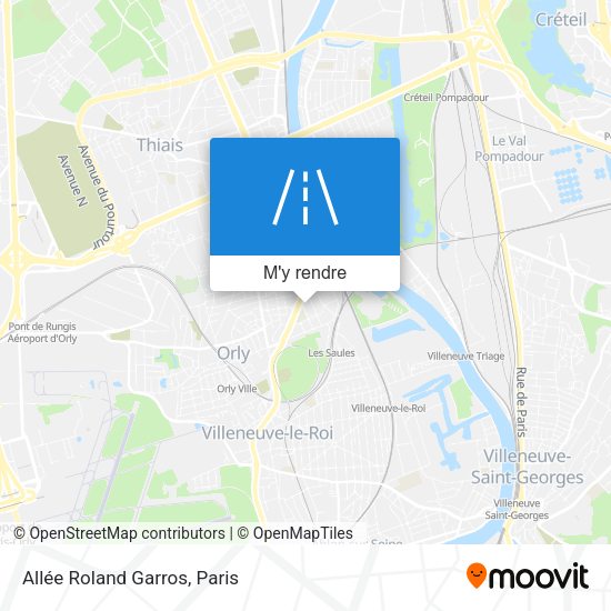 Allée Roland Garros plan