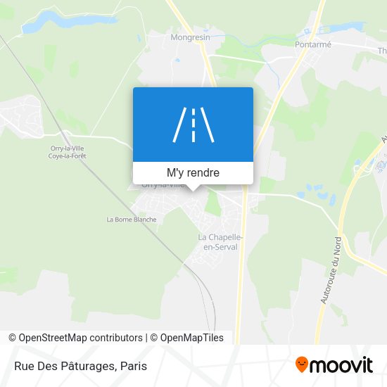 Rue Des Pâturages plan