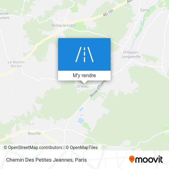 Chemin Des Petites Jeannes plan