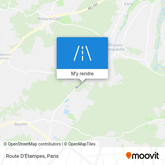 Route D'Étampes plan