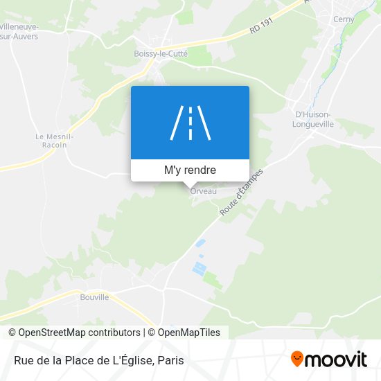 Rue de la Place de L'Église plan