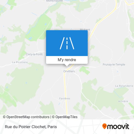Rue du Poirier Clochet plan