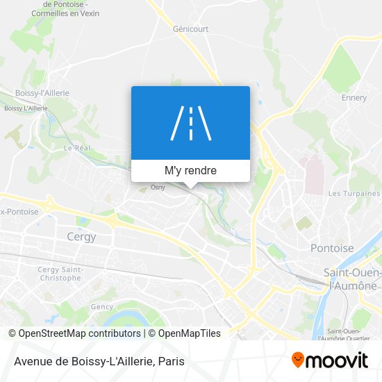 Avenue de Boissy-L'Aillerie plan