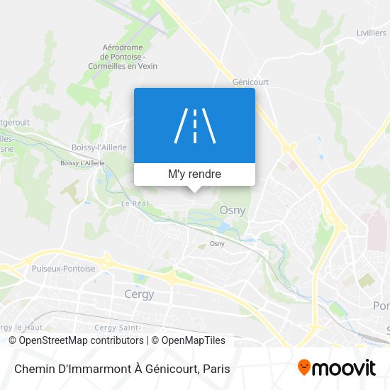 Chemin D'Immarmont À Génicourt plan